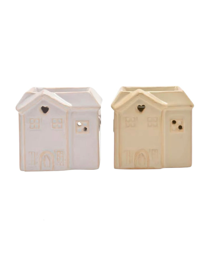 Small Ceramic House Wax Burner