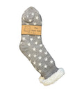 Cosy Slipper Socks - Grey Star