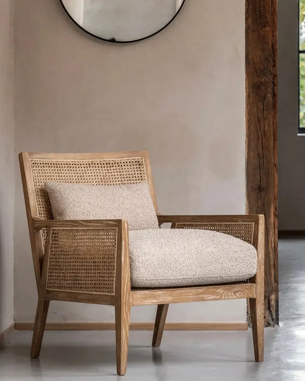 Nagoya Natural Framed Rattan Armchair - Lulu Loves Home Lulu Loves Home 