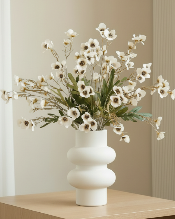 Artificial Daisy Flower Stem - Peach