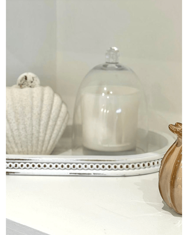 Glass Candle Cloche Dome