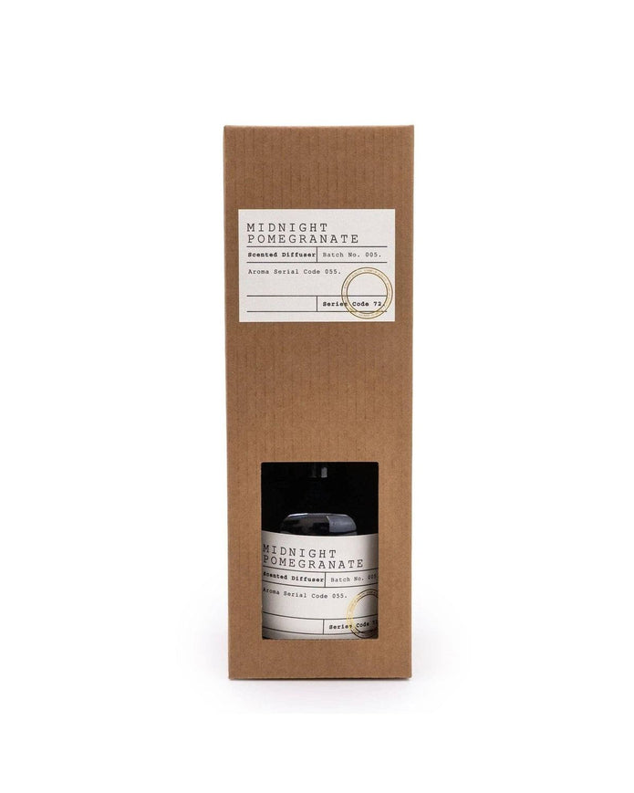 Glass Filled Reed Diffuser in Midnight Pomegranate Scent - Lulu Loves Home