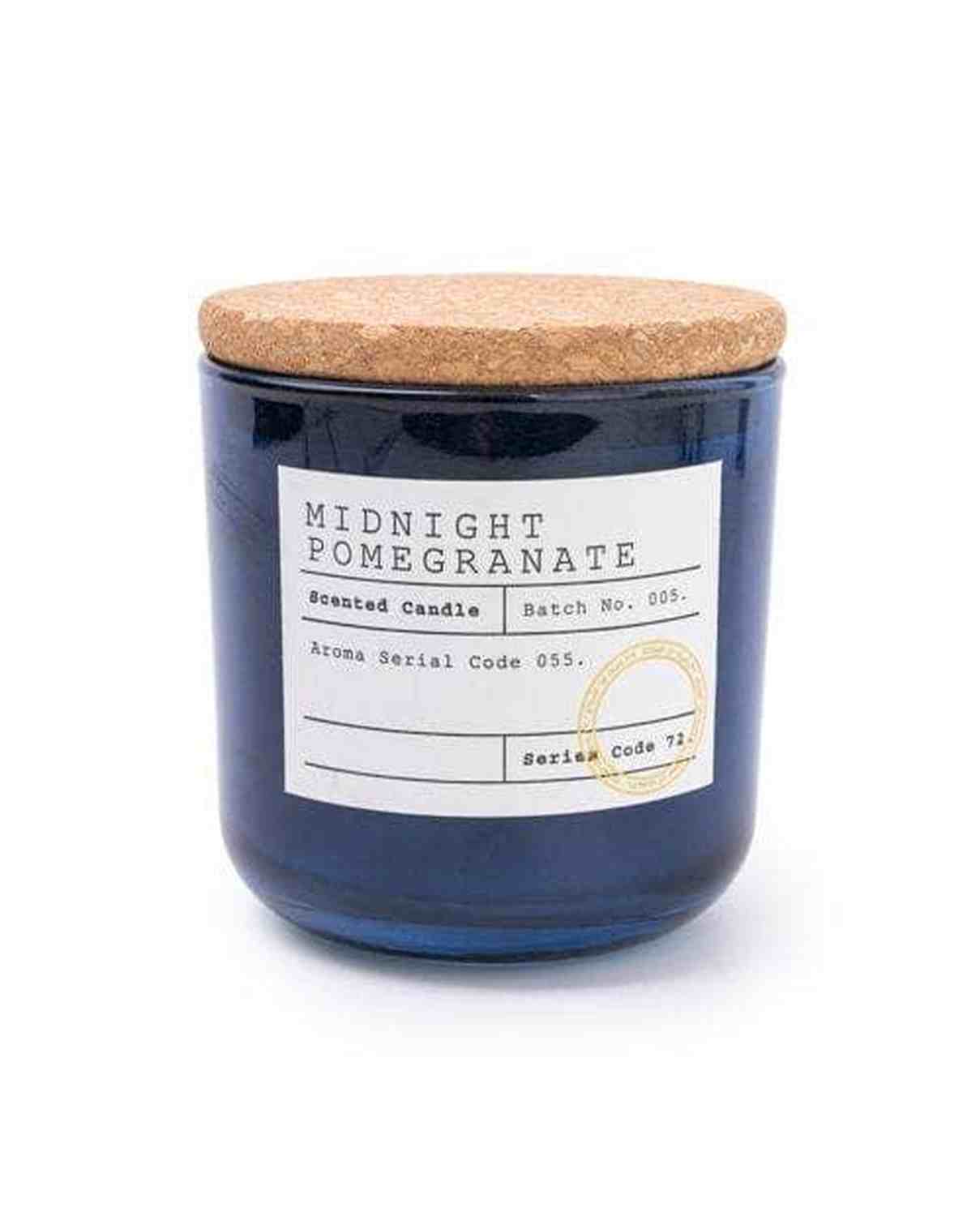 Glass Filled Wax Pot with Cork Lid in Midnight Pomegranate Scent - CandlesCandles - Lulu Loves Home
