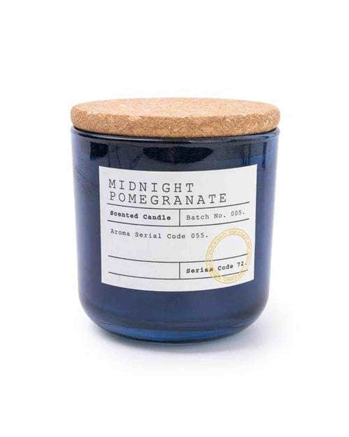Glass Filled Wax Pot with Cork Lid in Midnight Pomegranate Scent - CandlesCandles - Lulu Loves Home
