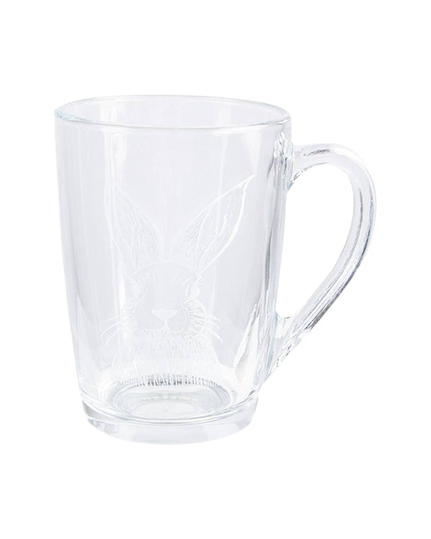 Glass Rabbit Tea Cup Mug