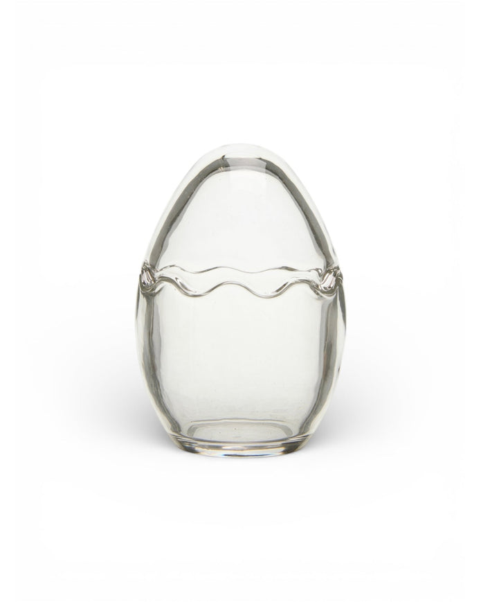 Green Glass Easter Egg Jar with Lid