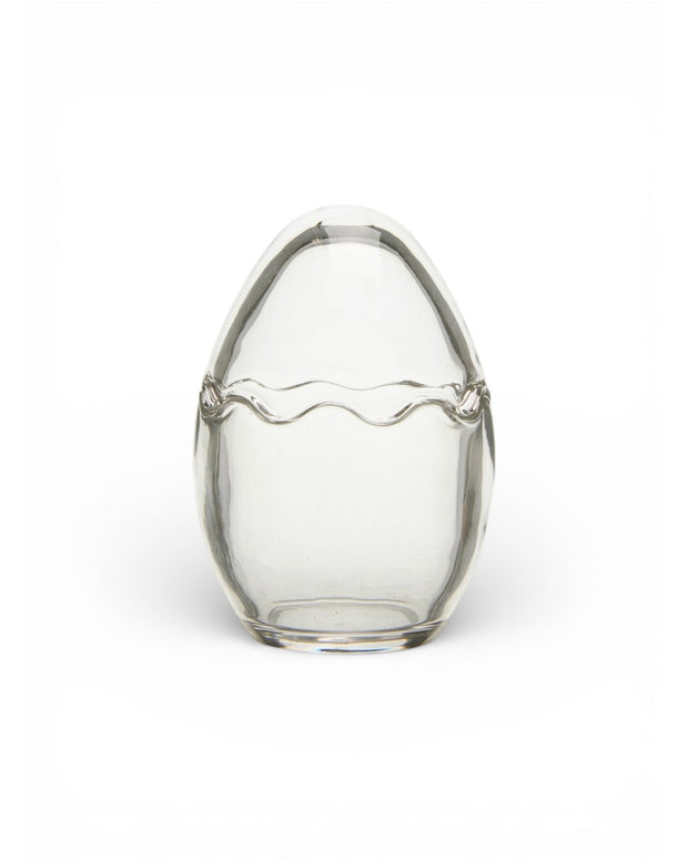 Green Glass Easter Egg Jar with Lid