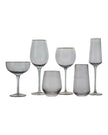 Grey High Ball Glasses with Gold Rim - Home DecorHome Decor - Lulu Loves Home