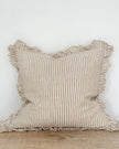 Hallie Light Brown Stripe Cushion Cover