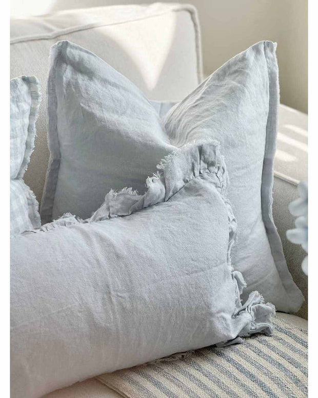 Esmee Ocean Blue Luxury Cotton Blend Cushion Cover - 45cm x 45cm - Soft FurnishingsSoft Furnishings - Lulu Loves Home