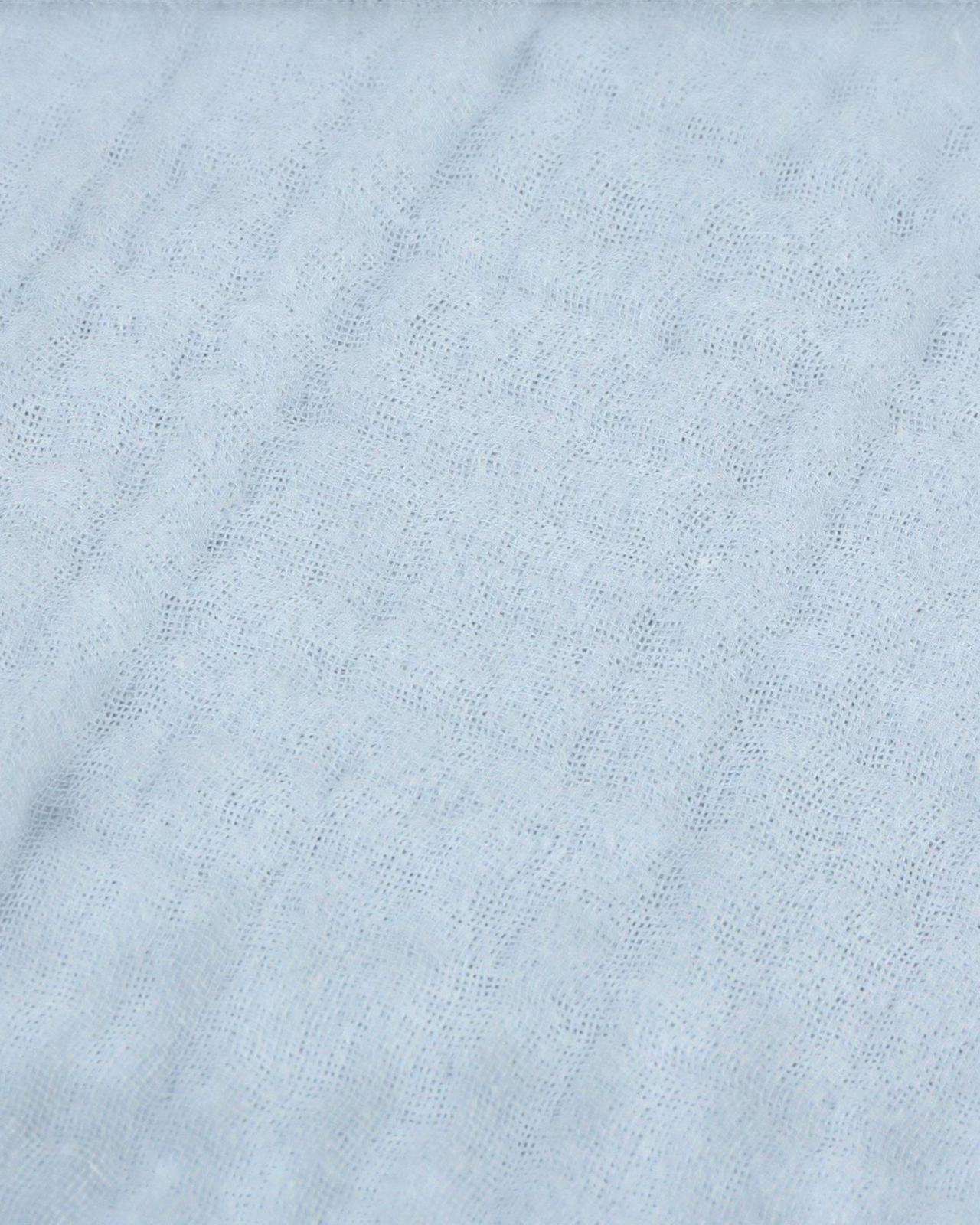 Ocean blue muslin cotton throw bed cover by Riva Home, soft furnishings with a smooth, lightweight fabric for cozy bedroom decor.