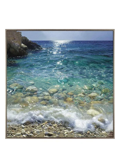 Art Marketing - Canvas Framed Print, Crystal Waters - PRE ORDER FOUR WEEK DELIVERY