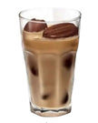 Starlight Express coffee bean-shaped ice mold for kitchen and dining, showing silicone mold with frozen coffee bean ice cubes.