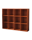 Dark wooden mug display shelf unit from Starlight Express, perfect for kitchen and dining organization, featuring multiple hooks and shelves.