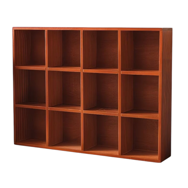 Dark wooden mug display shelf unit from Starlight Express, perfect for kitchen and dining organization, featuring multiple hooks and shelves.
