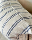 Blue Stitch Stripe Cushion Cover from Starlight Express, soft furnishings with a stylish stitch stripe pattern on fabric.
