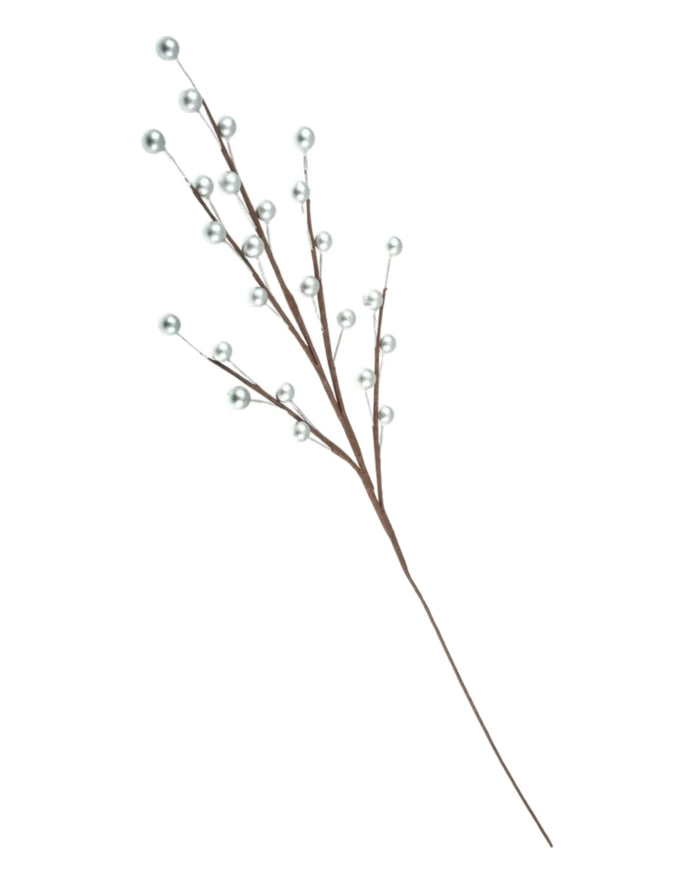 Artificial Silver Berry Stem
