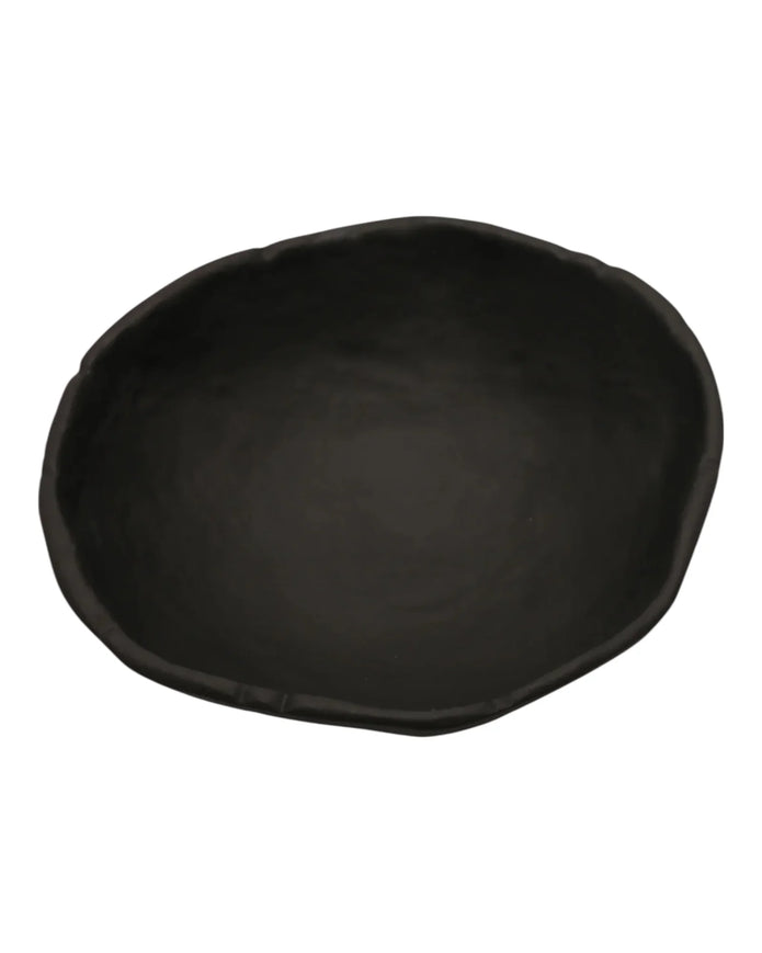 Matte Black Textured Trinket Dish