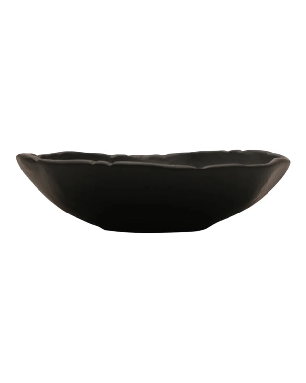 Matte Black Textured Trinket Dish