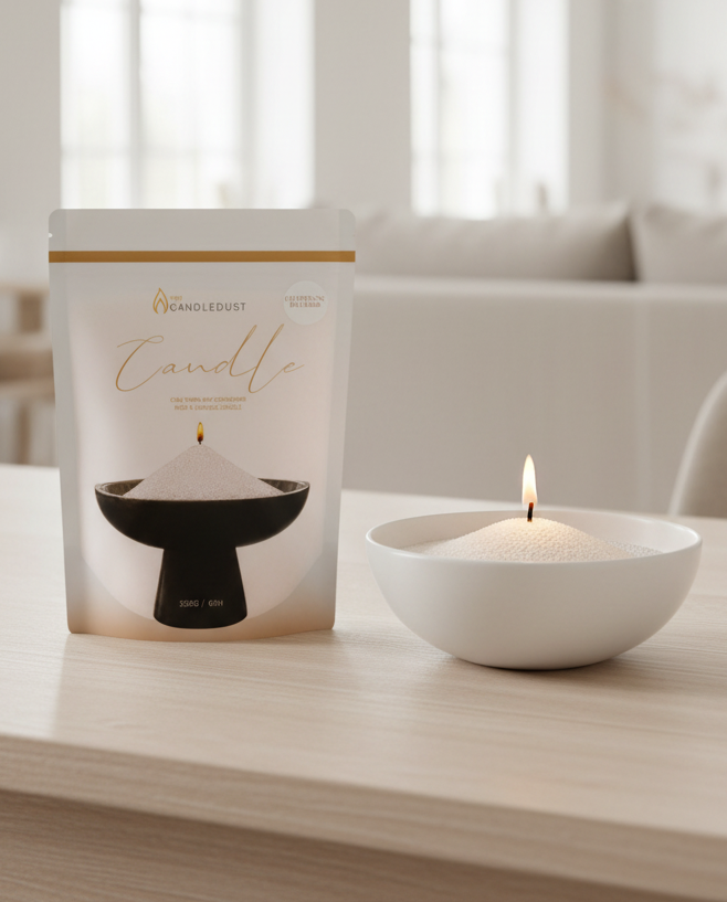 White Scented Candle Sand Kit –  Champagne Rhubarb