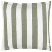 Olive Green Striped Outdoor Garden Seat Scatter Cushion Cover