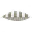 Olive Green Striped Outdoor Garden Seat Scatter Cushion Cover