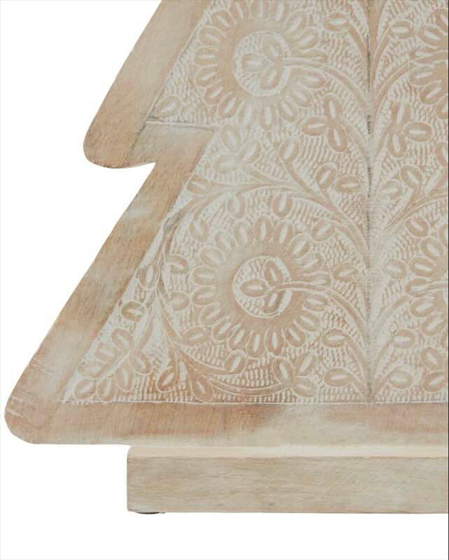 Whitewashed Collection Wooden Christmas Tree