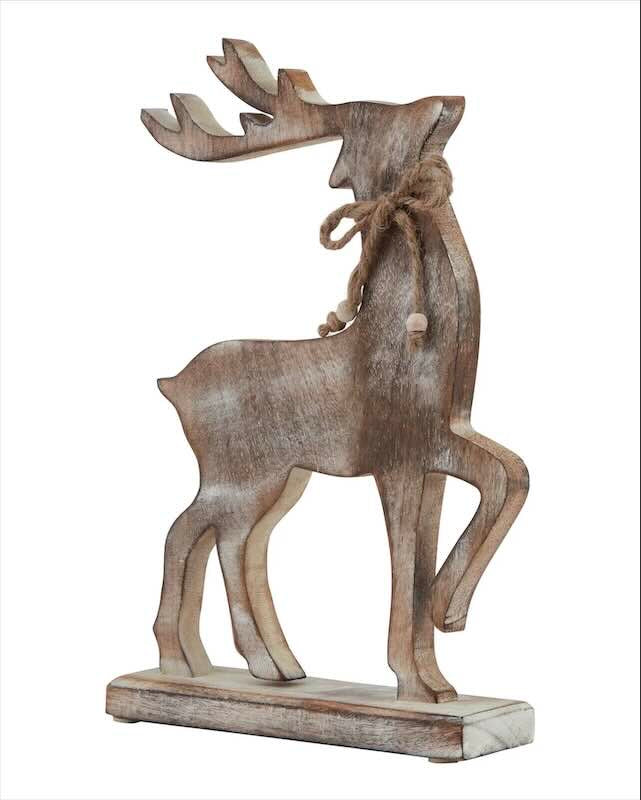 Wooden Standing Reindeer