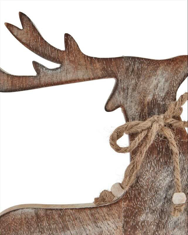 Wooden Standing Reindeer
