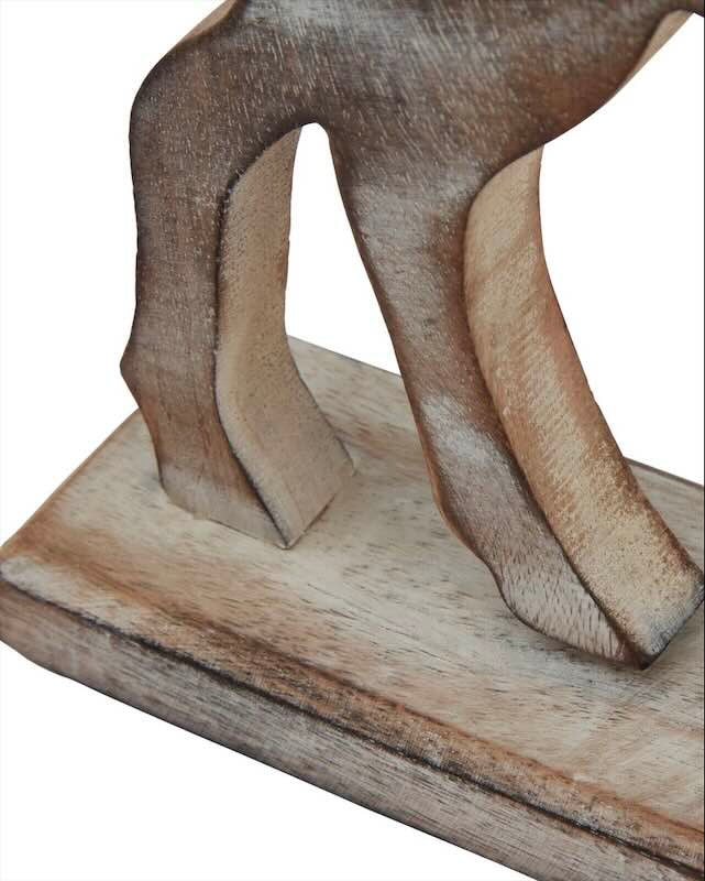 Wooden Standing Reindeer