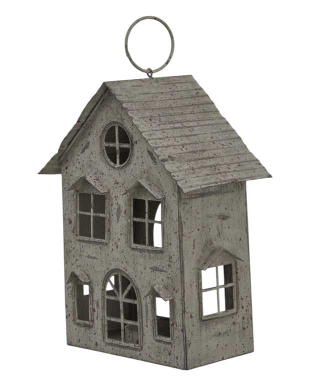 Rustic Metal Tealight Candle House
