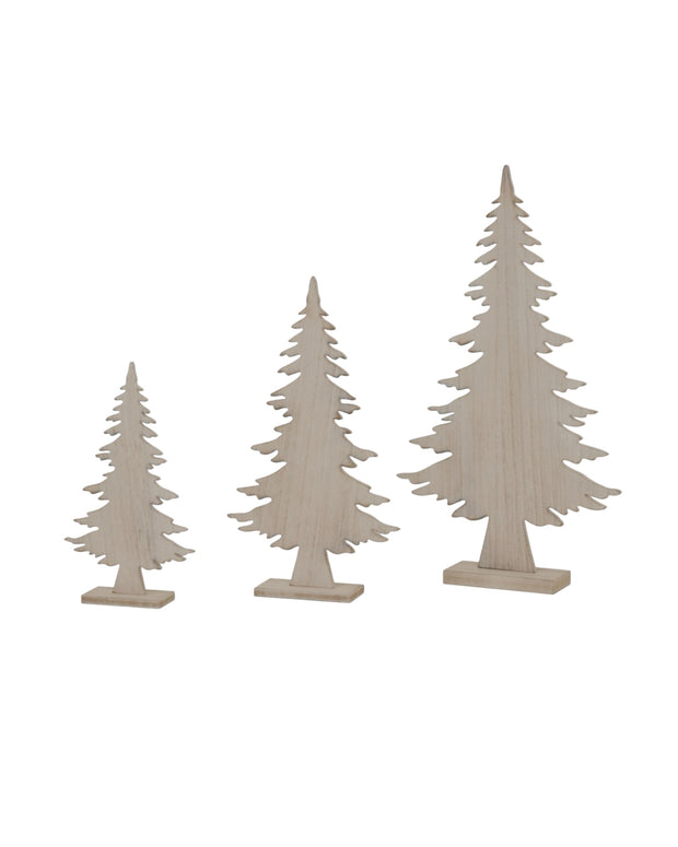 Large White Rustic Tree On Stand