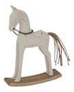 Whitewashed Rustic Rocking Horse