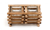 Wooden Coastal Tealight Candle Holder