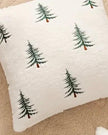 White And Green Christmas Tree Cushion Cover - PRE ORDER TEN DAYS DELIVERY