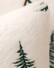White And Green Christmas Tree Cushion Cover - PRE ORDER TEN DAYS DELIVERY