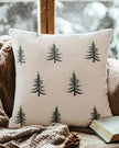 White And Green Christmas Tree Cushion Cover - PRE ORDER TEN DAYS DELIVERY