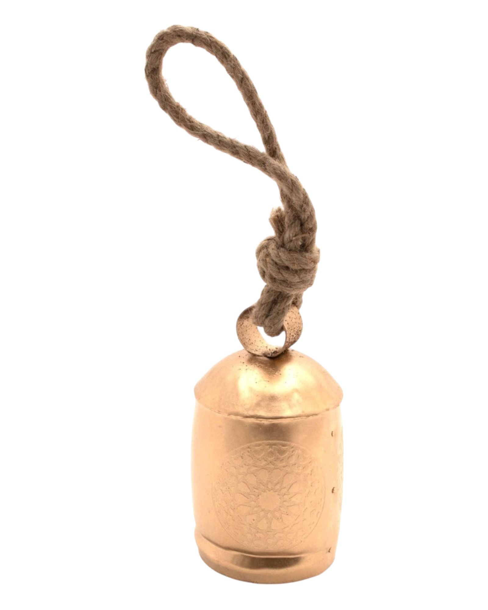 Large Brass Gold Bell On Rope