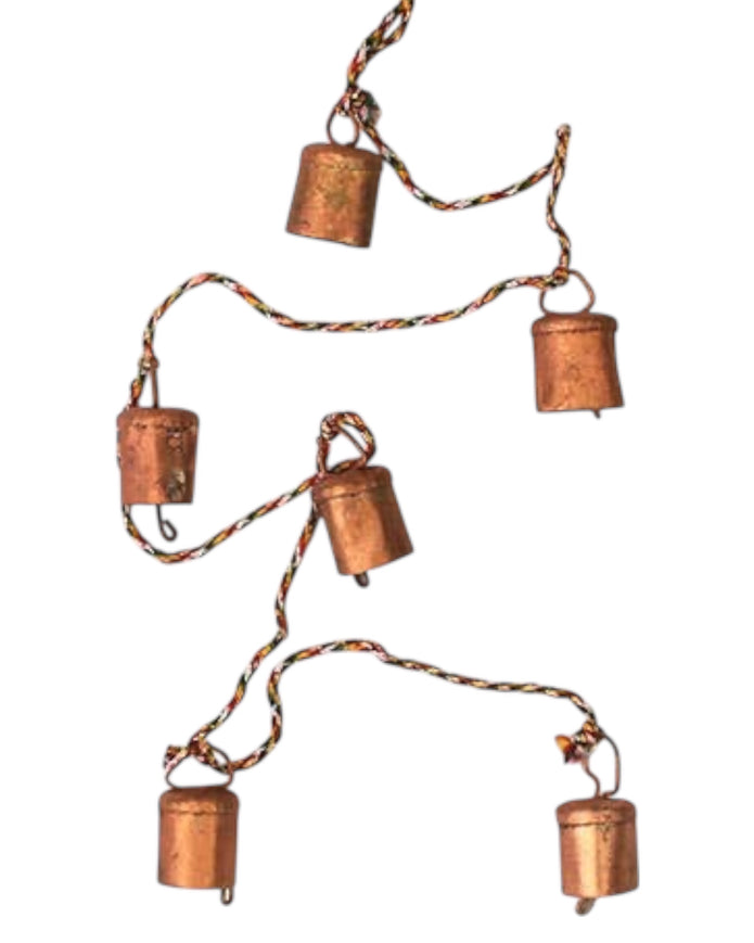 Small Brass Gold Bell On Rope