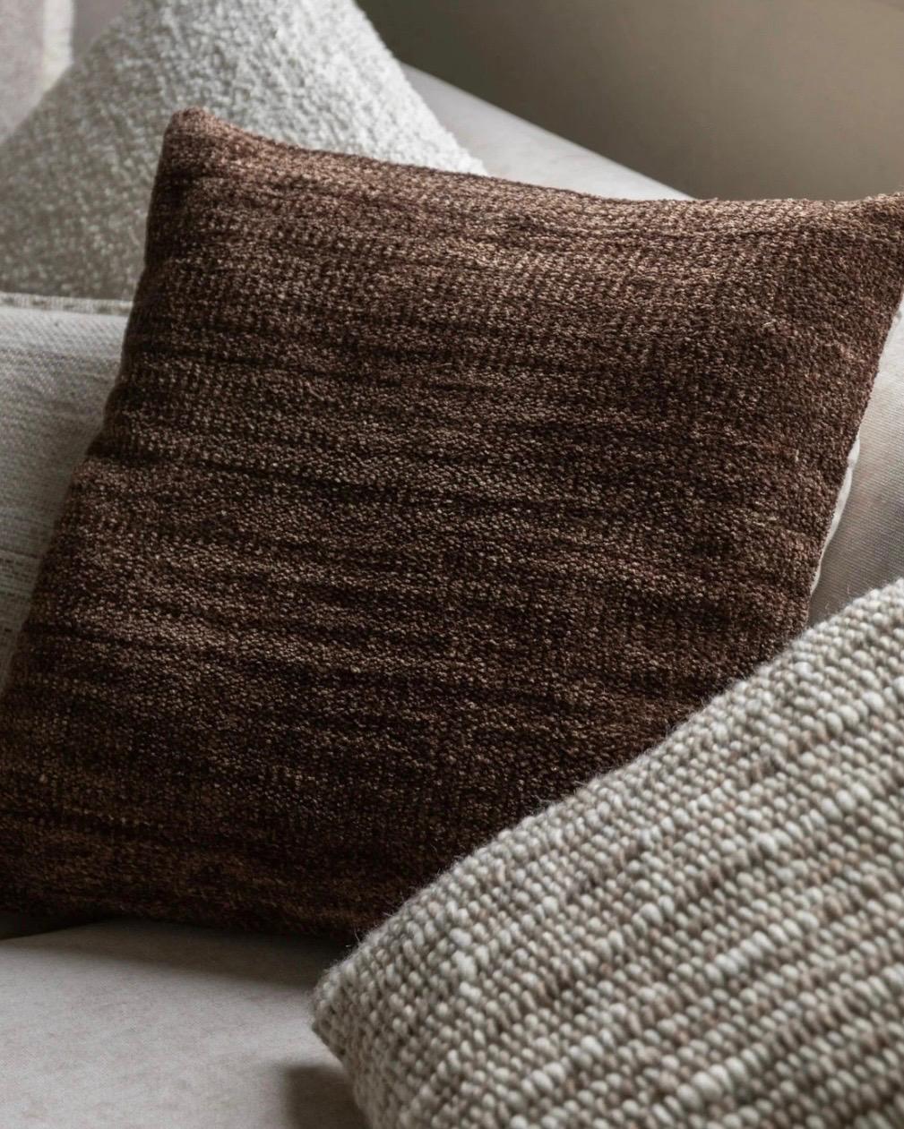 Kendal Chenille Brown Cushion Cover