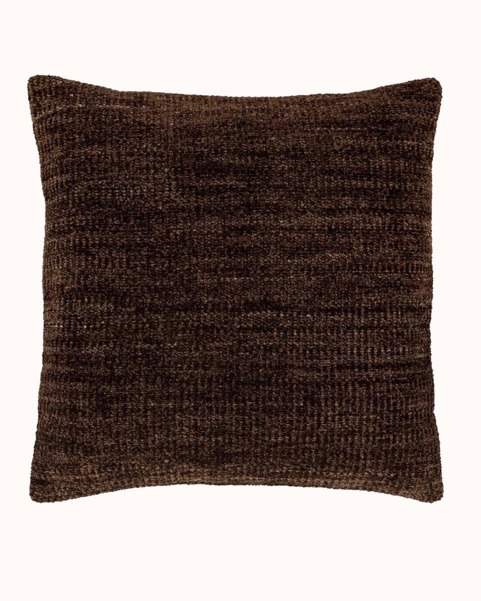 Kendal Chenille Brown Cushion Cover