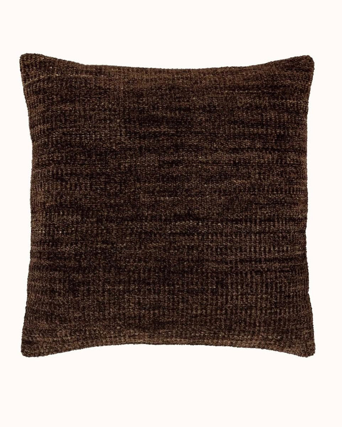 Kendal Chenille Brown Cushion Cover