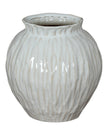 Numa round glazed vase by Hill Interiors, featuring a smooth, glossy finish and a rounded shape, ideal for decorative floral arrangements.