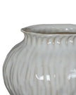 Numa round glazed vase by Hill Interiors, featuring a smooth, glossy finish and a rounded shape perfect for floral arrangements.