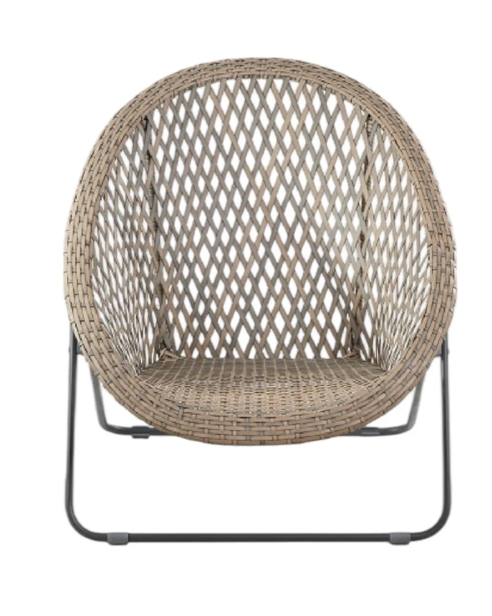 Natural rattan garden furniture set with chair and table from Pacific Lifestyle Ltd, perfect for outdoor relaxation.