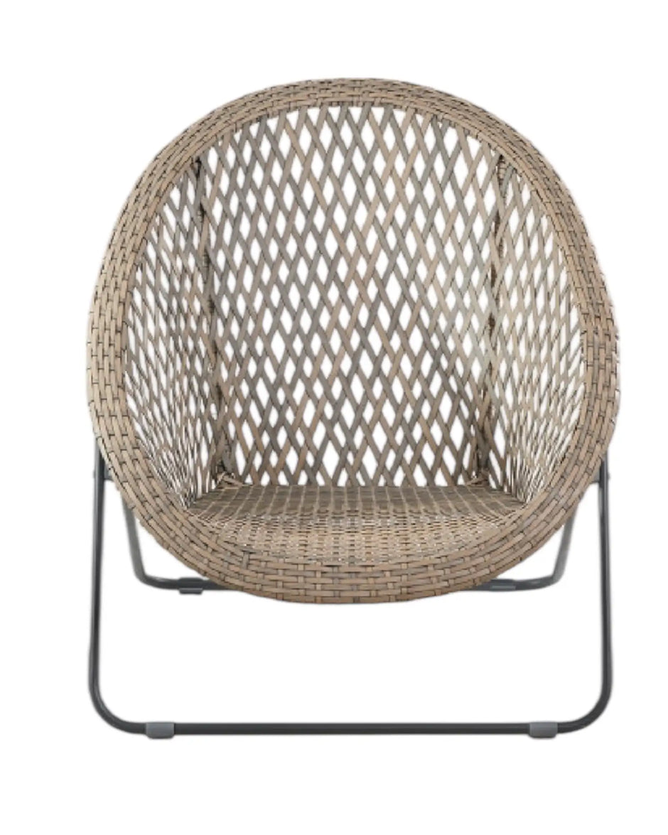 Natural rattan garden furniture set with chair and table from Pacific Lifestyle Ltd, perfect for outdoor relaxation.