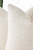 Cream boucle cushion cover from Starlight Express, soft furnishings with textured fabric, decorative for sofa or bed decor.
