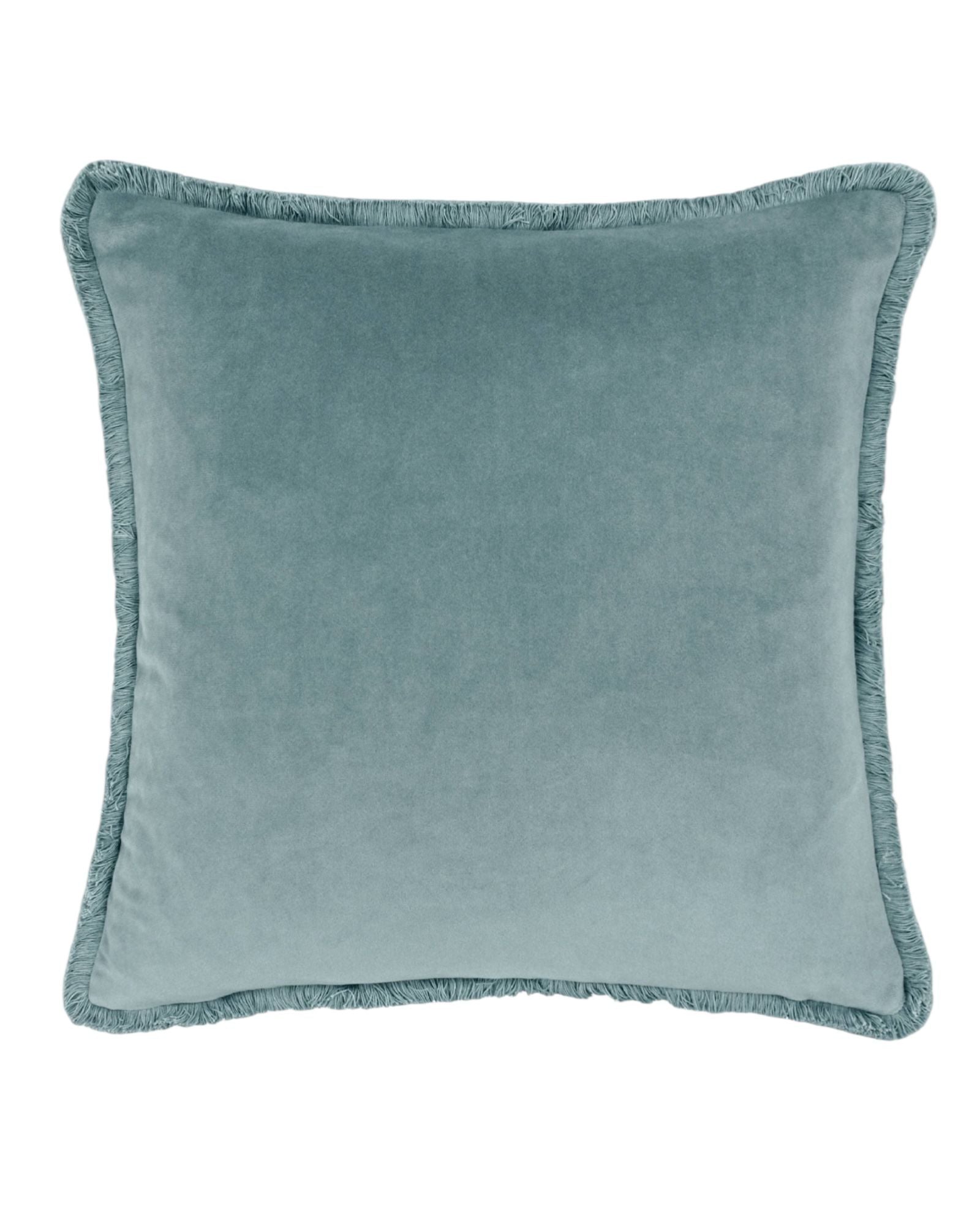Freya Velvet Cushion Cover Duck Egg Blue