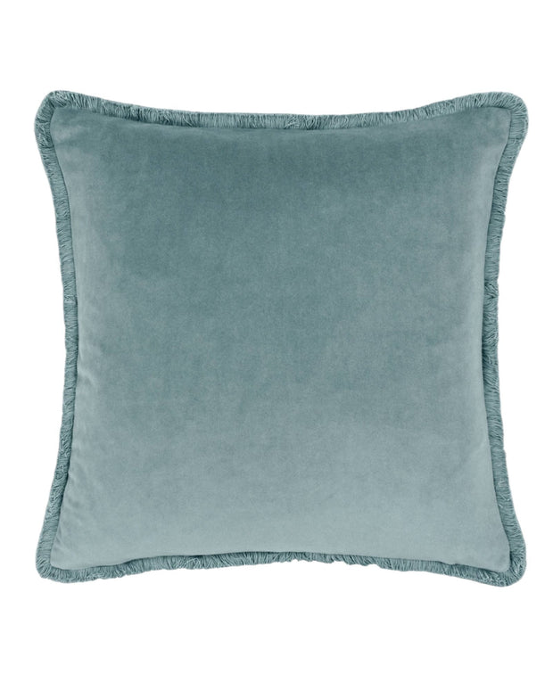 Freya Velvet Cushion Cover Duck Egg Blue