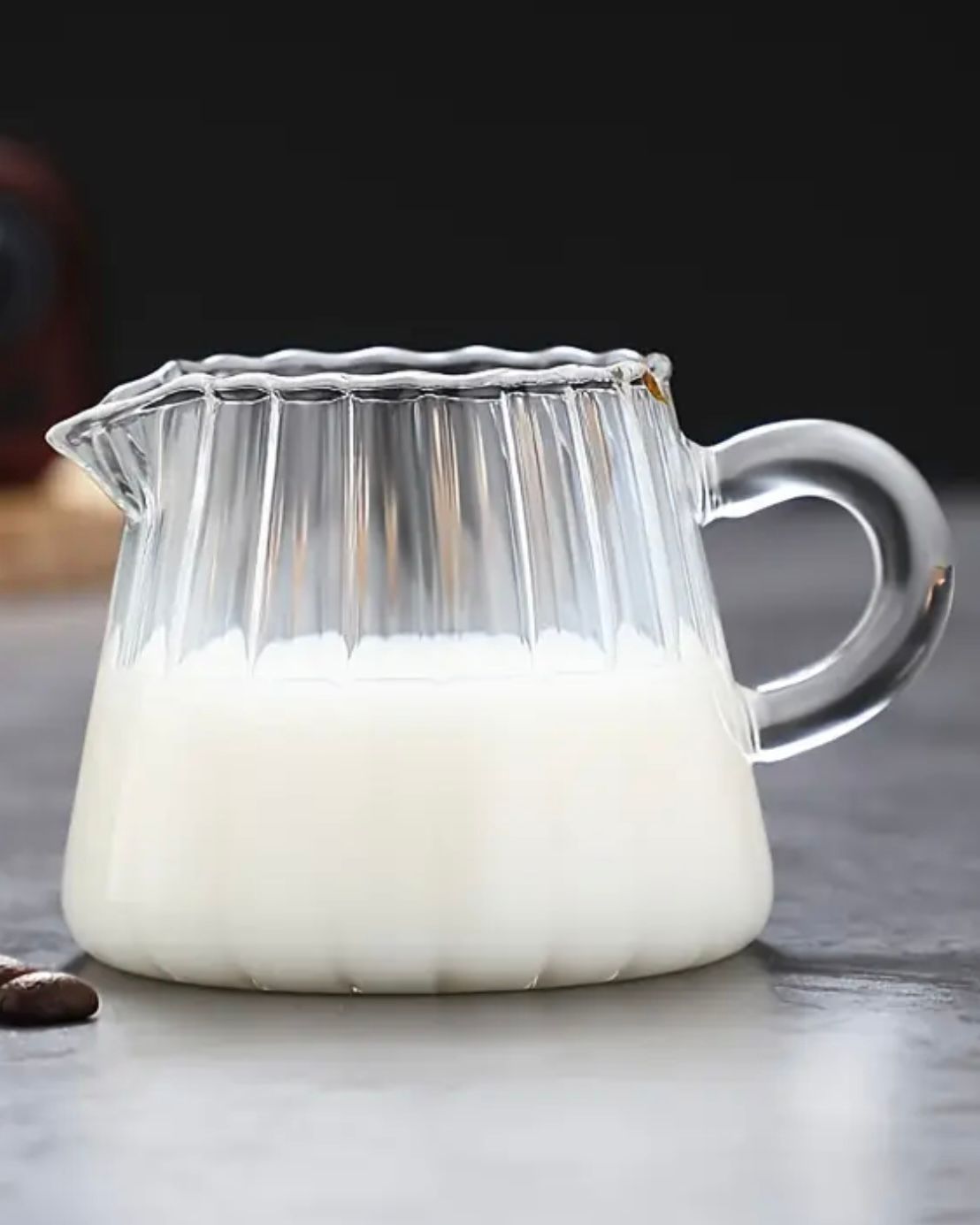 Mini Ribbed Glass Jugs